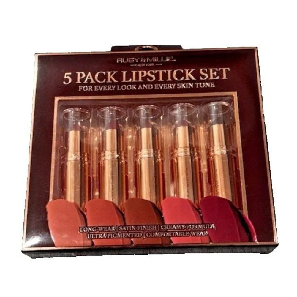 Ruby & Millie 5 Pack Lipstick Set